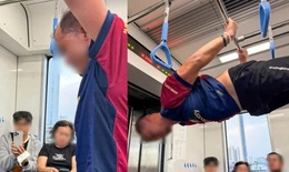 Xử lý người đàn ông hít xà đơn trên tuyến Metro số 1 ở TPHCM