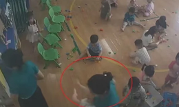 Kiểm tra camera, đ&#236;nh chỉ c&#244; gi&#225;o mầm non đ&#225;nh trẻ ở Bắc Ninh