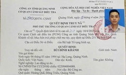 Vụ Thượng úy công an hy sinh: Truy nã một đối tượng bỏ trốn
