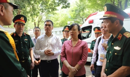Bộ trưởng Đào Hồng Lan: ‘Đảm bảo an toàn sức khỏe cho người dân, chiến sĩ dự lễ 30/4 là nhiệm vụ rất vẻ vang’