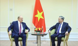 Tổng Bí thư Tô Lâm tiếp Chủ tịch Đảng Cộng sản Nga Gennady Zyuganov