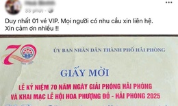 Mang giấy mời Lễ hội Hoa Phượng Đỏ do đối tác tặng đi rao bán 'vé VIP' giá tiền triệu