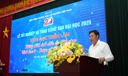 Học viện Y - Dược học cổ truyền Việt Nam khai trương Triển lãm ‘Những hình ảnh dấu ấn thời gian...' và tổ chức Lễ tốt nghiệp sau đại học
