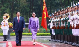 Thủ tướng Phạm Minh Ch&#237;nh chủ tr&#236; lễ đ&#243;n Thủ tướng Th&#225;i Lan thăm ch&#237;nh thức Việt Nam