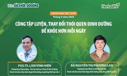 Truyền hình trực tuyến: Cùng tập luyện, thay đổi thói quen dinh dưỡng để khỏe hơn mỗi ngày