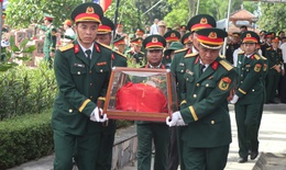 An táng 76 hài cốt liệt sĩ hy sinh trên đất Lào