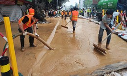 Hộ dân, chủ cửa hàng trong vụ phun trào bùn tại Cát Linh được hỗ trợ kinh phí