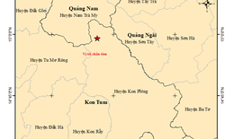 Quảng Nam, Kon Tum lại hứng 5 trận động đất g&#226;y rung lắc li&#234;n tiếp