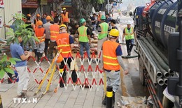 Hà Nội: Hiện tượng bùn trào trong thi công đường sắt đô thị đã được kiểm soát