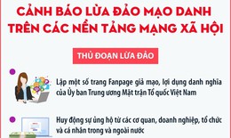 Cảnh báo lừa đảo mạo danh trên các nền tảng mạng xã hội