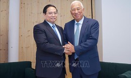 Thủ tướng Phạm Minh Ch&#237;nh gặp Chủ tịch Hội đồng Ch&#226;u &#194;u Antonio Costa