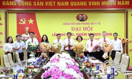 Đại hội Đảng bộ Văn phòng Bộ Y tế lần thứ XXIII, nhiệm kỳ 2025–2030 thành công tốt đẹp