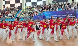 Gần 1.000 VĐV tranh tài giải shuffle dance, khiêu vũ và dân vũ thể thao toàn quốc năm 2025
