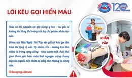 Khẩn thiết kêu gọi hiến máu cứu người tại Bệnh viện Hữu nghị Việt Tiệp