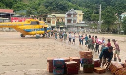 Quân đội sẽ tổ chức thêm 4 chuyến bay chuyển hàng cứu trợ đến vùng lũ Nghệ An
