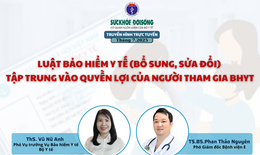 Truyền h&#236;nh trực tuyến: Luật BHYT (bổ sung, sửa đổi) tập trung v&#224;o quyền lợi của người tham gia BHYT