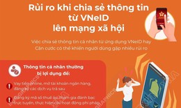 Rủi ro khi chia sẻ thông tin từ VNeID lên mạng xã hội