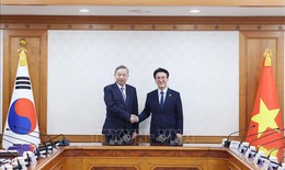 Tổng B&#237; thư T&#244; L&#226;m hội kiến Thủ tướng H&#224;n Quốc Kim Min Seok
