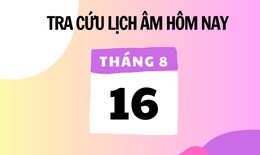 Lịch âm 16/8 - Âm lịch hôm nay 16/8 - Lịch vạn niên ngày 16/8/2025