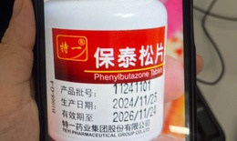 Bộ Y tế cảnh b&#225;o: Tuyệt đối kh&#244;ng mua, b&#225;n, sử dụng thuốc chứa hoạt chất cấm Phenylbutazone