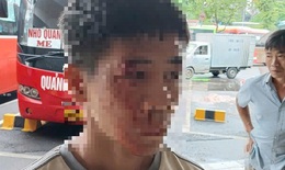 Phụ xe tố bị t&#224;i xế nh&#224; xe kh&#225;c đ&#225;nh tới tấp tại Bến xe Gi&#225;p B&#225;t