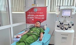 Đại úy công an vượt hơn 70km hiến tiểu cầu cứu người
