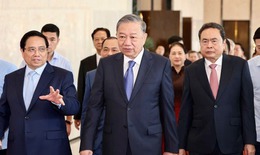 Tổng B&#237; thư T&#244; L&#226;m dự khai mạc Triển l&#227;m th&#224;nh tựu đất nước &#39;80 năm h&#224;nh tr&#236;nh Độc lập – Tự do – Hạnh ph&#250;c&#39;