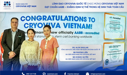 CEO Cryoviva toàn cầu chúc mừng Cryoviva VN đạt chứng nhận AABB Hoa Kỳ