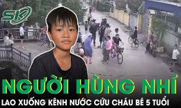 ‘Người h&#249;ng nh&#237;’ kể lại khoảnh khắc lao xuống k&#234;nh nước cứu ch&#225;u b&#233; 5 tuổi