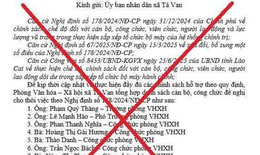 Sự thật về tờ trình cho thôi việc 9 cán bộ xã ở Lào Cai