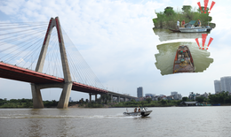 Cảnh sát đường thủy Hà Nội cảnh báo về việc đánh bắt kiểu 'tận diệt' trên sông Hồng