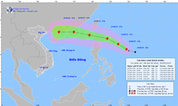 Si&#234;u b&#227;o Rasaga tiến gần Biển Đ&#244;ng