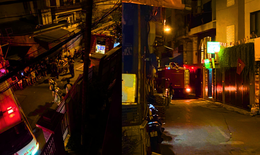 Ch&#225;y lớn trong ng&#245; Lạc Long Qu&#226;n, một người bị bỏng