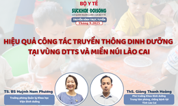 Truyền h&#236;nh trực tuyến: Hiệu quả c&#244;ng t&#225;c truyền th&#244;ng dinh dưỡng tại v&#249;ng DTTS v&#224; miền n&#250;i L&#224;o Cai