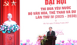 Bộ trưởng Bộ VHTT&amp;DL: Thi đua để g&#243;p phần thực hiện kh&#225;t vọng x&#226;y dựng đất nước h&#249;ng cường, gi&#224;u mạnh