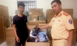 Phát hiện ‘kho’ đồ điện gia dụng không rõ nguồn gốc trên xe tải