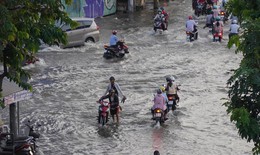 Triều cường rằm tháng 7 gây ngập úng ở Nam Bộ