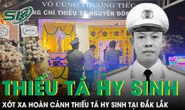 Vụ Thiếu t&#225; c&#244;ng an hy sinh: Vợ mang bầu 8 th&#225;ng ng&#227; quỵ, con trai 4 tuổi ngơ ng&#225;c chờ bố về