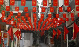 Hà Nội rực rỡ sắc cờ chào mừng Đại hội XIV của Đảng