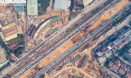 Toàn cảnh 'siêu nút giao' hơn 2.300 tỷ đồng nối Vành đai 3,5 với Đại lộ Thăng Long