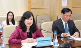 Bộ trưởng Đào Hồng Lan tiếp Trưởng phái đoàn Tổ chức Di cư Quốc tế tại Việt Nam và đại diện Đại sứ quán Nhật Bản