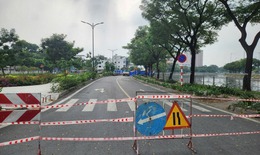 TP Hồ Chí Minh: Tìm nguyên nhân đường bờ kênh Tàu Hủ bị sụt lún, sạt lở