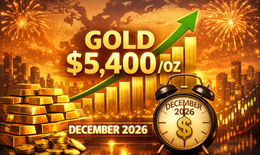 Goldman Sachs dự báo giá vàng thế giới lên tới 5.400 USD vào tháng 12/2026