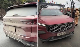 Tài xế ô tô có bùn đất che kín biển số đã bị xử phạt 23 triệu đồng