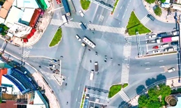 Lập rào chắn phục vụ thi công hầm chui trên Quốc lộ 13