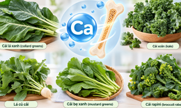 Bất ngờ với 5 loại rau lá xanh phổ biến giàu canxi giúp xương chắc khỏe