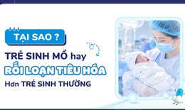 Tại sao trẻ sinh mổ hay rối loạn tiêu hóa hơn trẻ sinh thường?