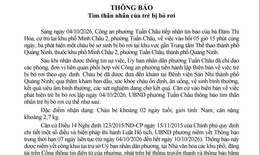 Tìm cha, mẹ đẻ cho bé trai sơ sinh bị bỏ rơi rạng sáng