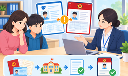 Xử lý thế nào khi thông tin học bạ số khác VNeID?