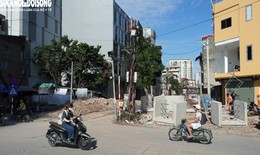Cận cảnh ‘ngõ khổ' đang được thi công mở rộng gấp 4 lần